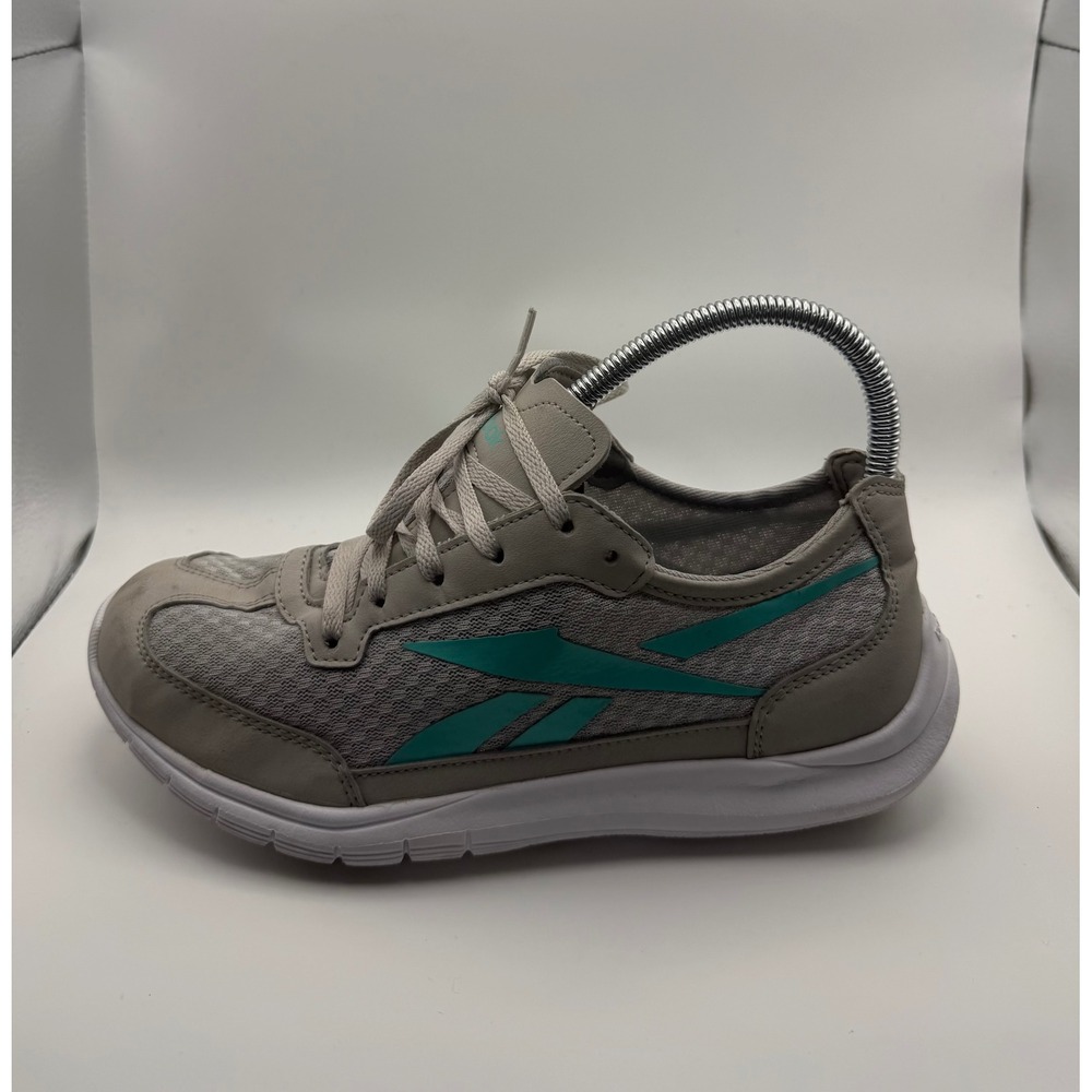 Reebok Royal EC Ride Sneakers Womens 7.5 Grey Teal Good M47824 Mesh Running